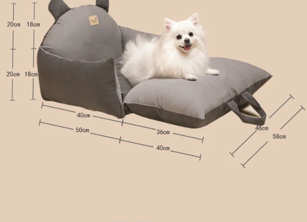 Removable washable pet litter car dog kennel foldable pet car seat dog going out car seat