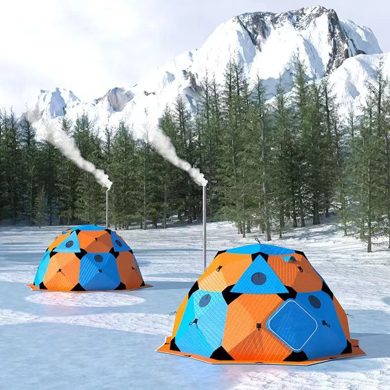 Hot sales With Insulated Layer 4M Ice Fishing Shelter Outdoor Camping Tent