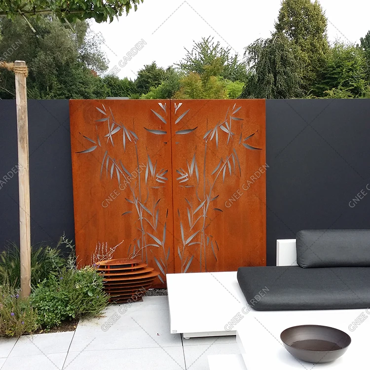Outdoor Decoration Laser Cut Metal Screen Waterproof Garden Fence Panel