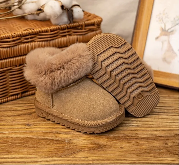 School Student Snow Walking Boots Boys Girls Wholesale Warm Comfortable Snow Boots