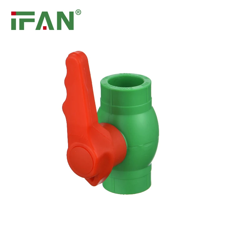 
New ppr valve high quality non-toxic customized color 20-110cm PN25 polypropylene plastic ppr ball valve 