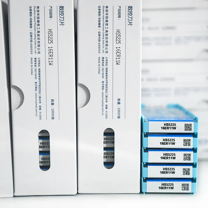 HADSTO China Threading Inserts 16ER11W HS5225 Cnc Lathe Cutting Tools Turning Tungsten Carbide Cutter Blade for Metal Machine