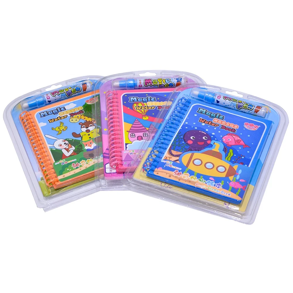 Baby Education Reusable Painting Toy Magic Water Canvas Book With Magic Pen