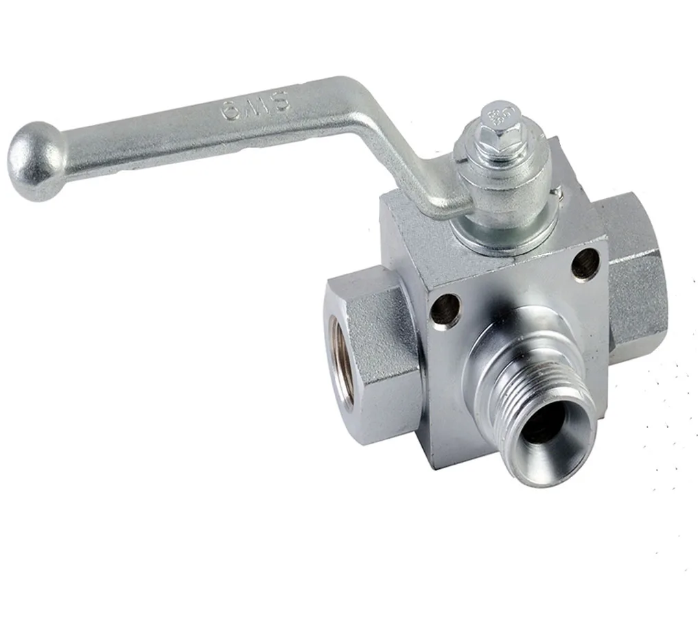 KHB3K Ball aside mounting holes series  with holes   hydraulic ball valve stainless steel KHB