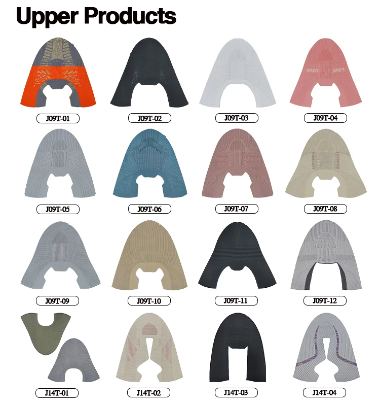 New Style Women casual walking Fly Knit Shoe Upper Vamp Breathable Woman Knit Sneaker Upper Shoe Top