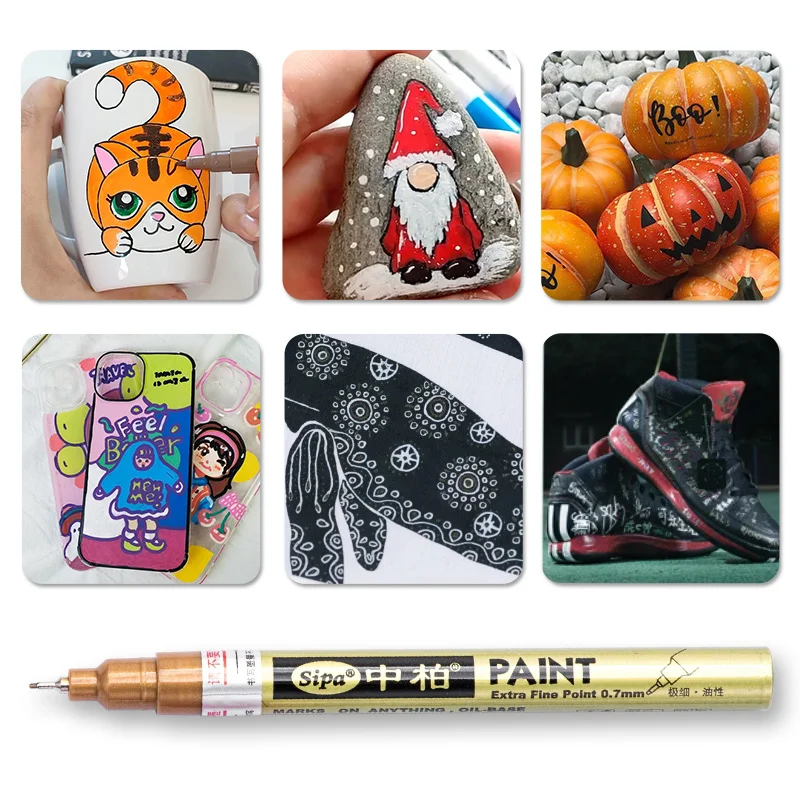 SIPA SP150 Versatile Paint Pen Fade-Resistant and Long-Lasting Paint Marker
