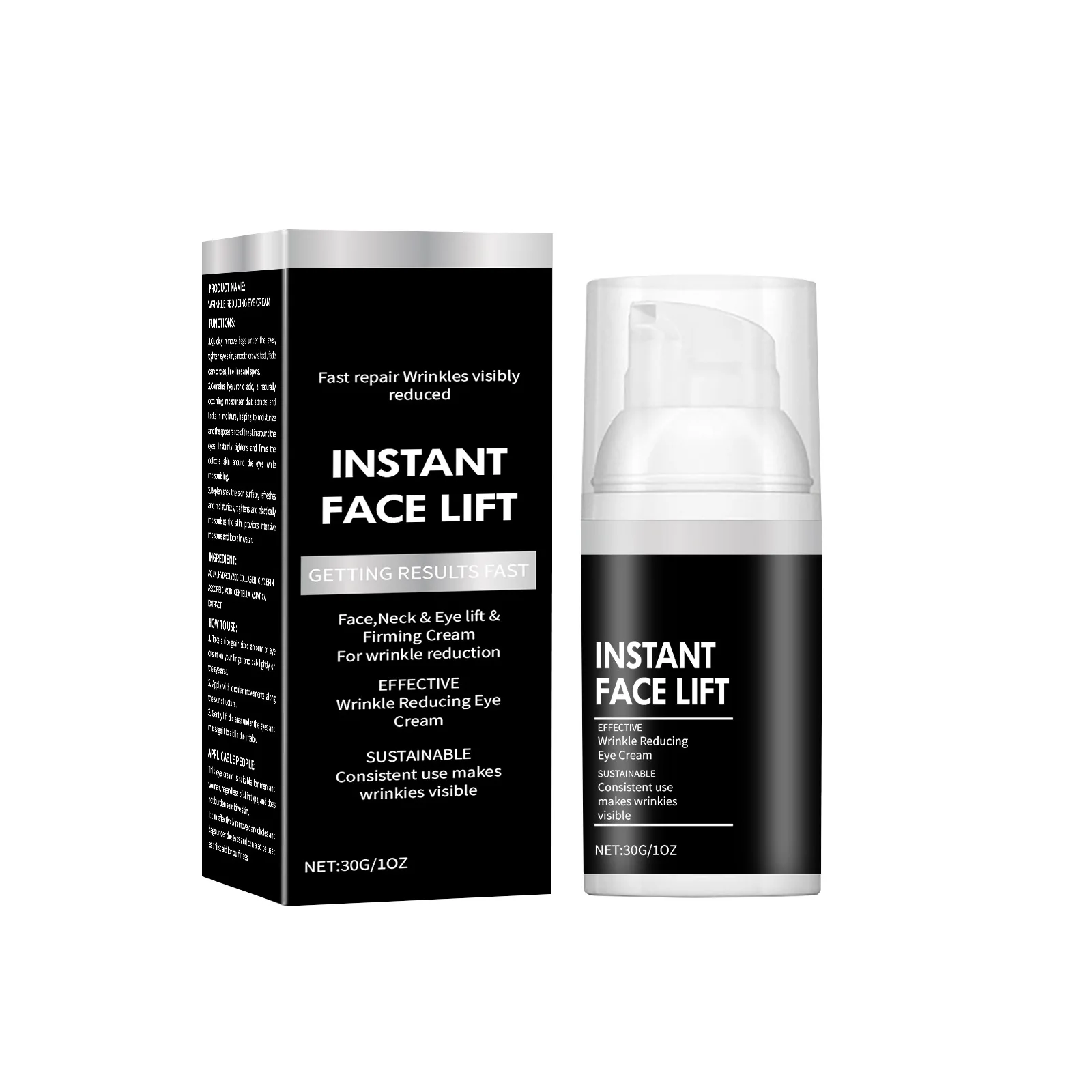 Factory Direct Sale Natural and Organic Ingredients Made Dark Circles Fine Lines and Spots Reducing Eye Nourishing Cream