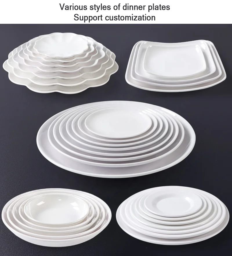 Original Factory custom wholesale dinner plates ceramic plates for restaurant wedding custom printed ceramic plate