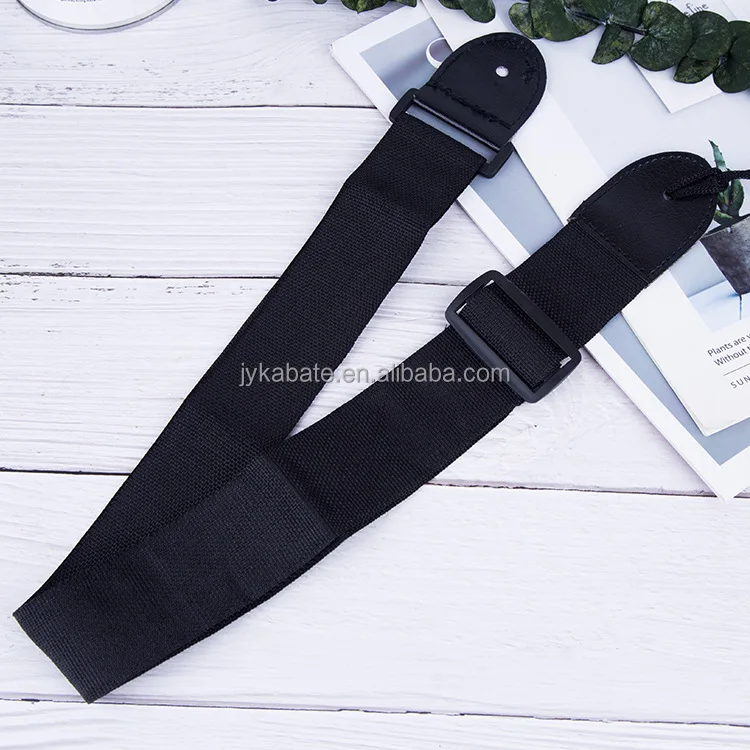 Wholesale  Price Adjustable Black  Guitar Strap for acoustic  electric guitar