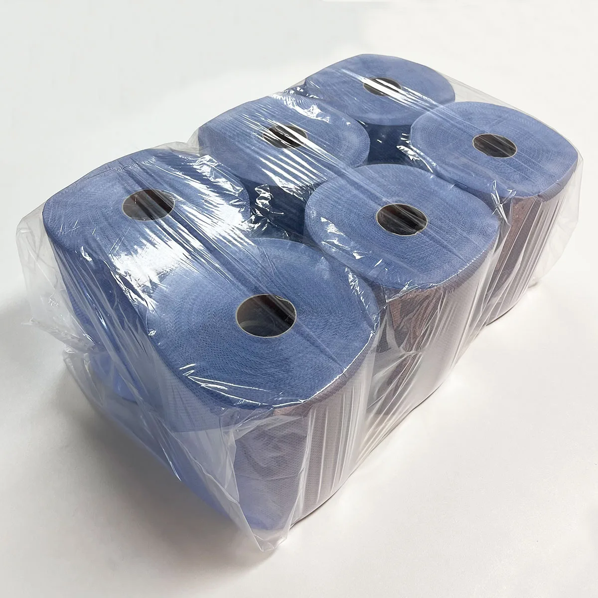 2024 factory wholesale premium quality recycled pulp 2 Ply Commercial disposable Jumbo Roll Blue Paper Towel