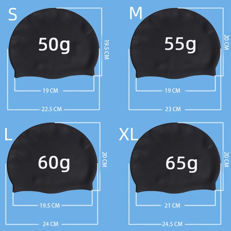 Brand Suitable Seamless Silicone Swimming Cap Fashionable Silicone Bathing Cap with Customized Logo