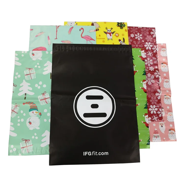 10*13 colored  A4 plastic mailer envelope custom polythene shipping bags with logo