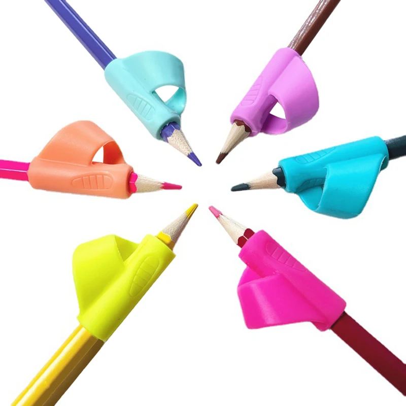 Wholesale Colorful Pencil Grips Student Kids Promotion Stationery Gifts Ergonomic Pencil Grip