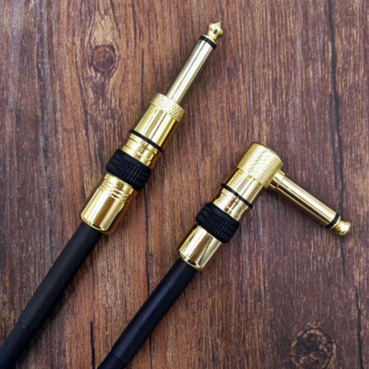 Guitar Instrument Cable 20 Foot, 20ft , Right angle  to Right angle 1/4-Inch TS Guitar Cable
