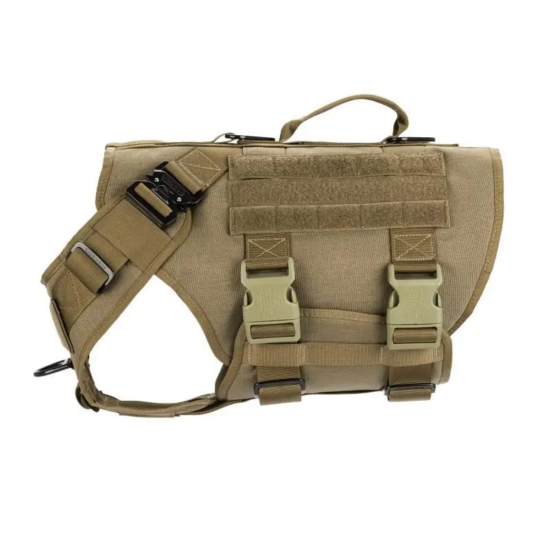 High Quality Nylon Heavy Duty Tactical Service Work No Pull Dog Harness for Large Medium Dog