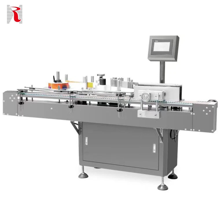 HRL-T1 China Shanghai Supplier  With Nice Price Automatic Round Bottle Labeling Machine For Round Bottle Labeling