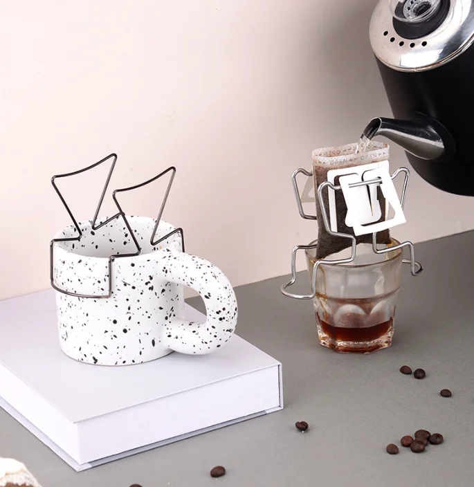 Coffee Tools Accessories Hanging Ear Drip Portable Reusable Cafetera Express Outdoor Paper Coffee Bag Filter Holder