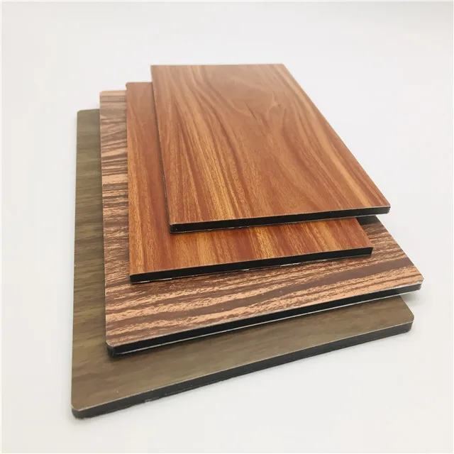 Wholesale Exterior Outdoor Wall Wooden Color ACP Aluminum Composite Panel From Aludream Manufacturer