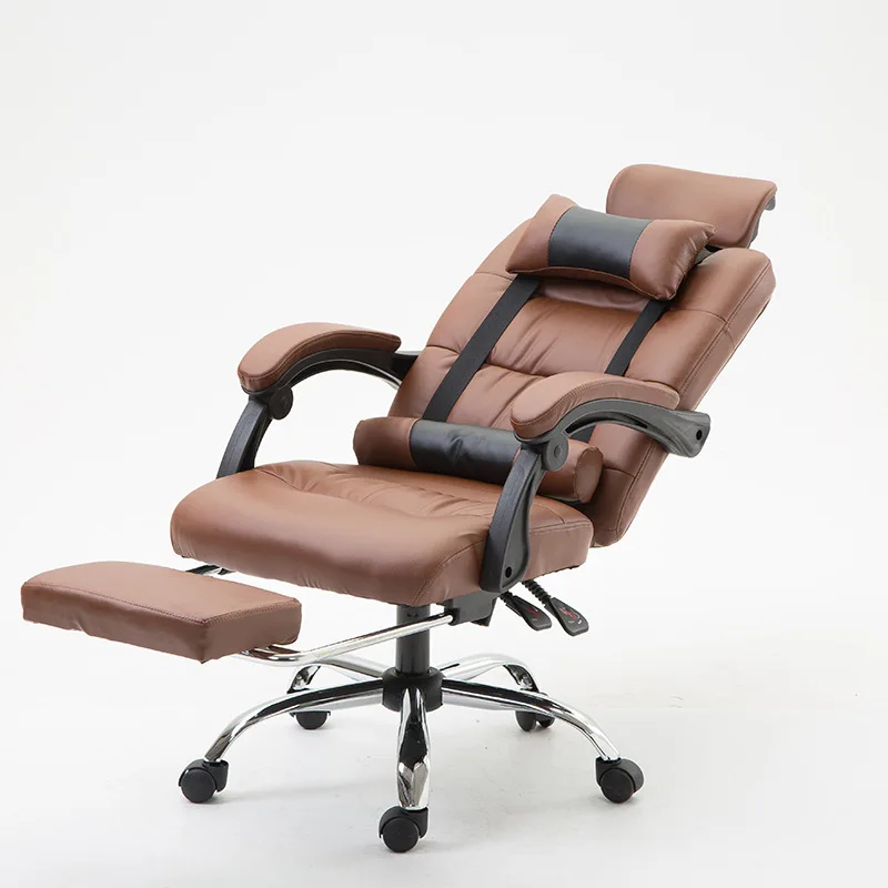 Cheap leather office chair can recline office chair with caster back