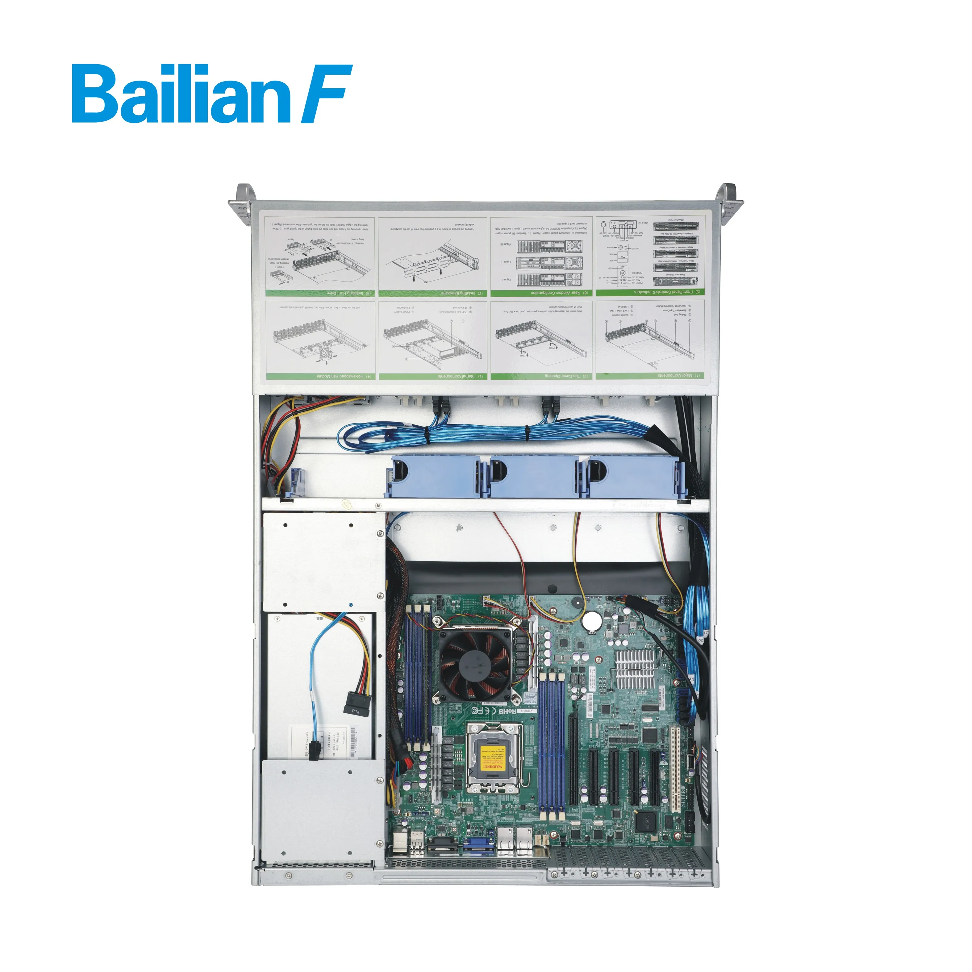 China custom server  BailianF BL580 Xeon 4208 8Core  2.1G SATA SAS RAID 2U rack server good price storage 2U8SFF server