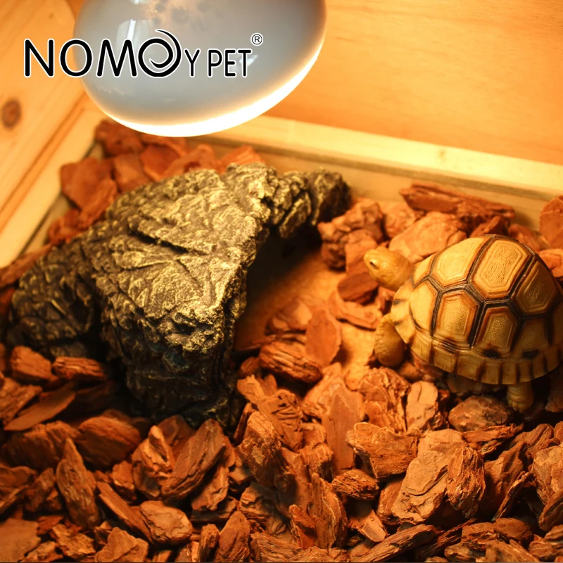 NOMOY PET Wholesale hot sale Resin cave reptile hide for tortoise snake small animals cage reptile terrarium NS-06