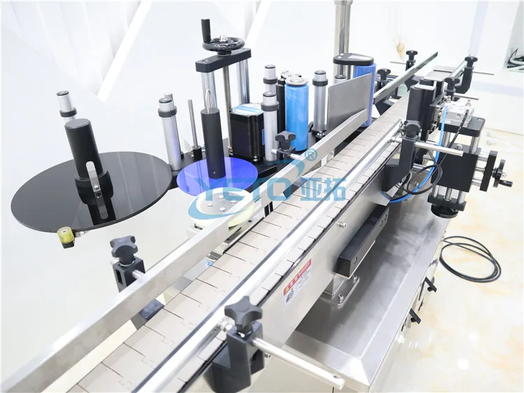 YETO Automatic round bottle jar can tin drum barre sticker labeling machine for plastic bottle and glass bottle
