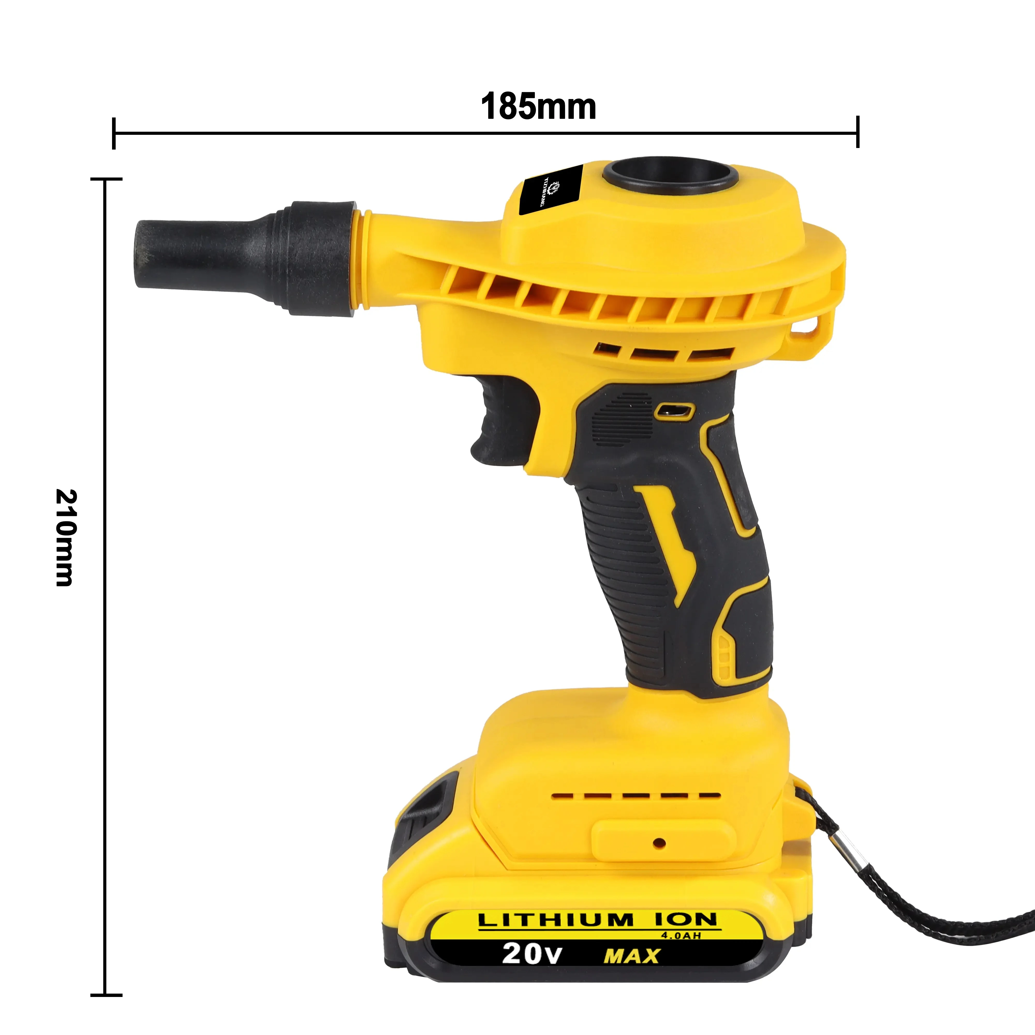 MV-BL05 21V Professional low noise battery powered leaf blower cordless mini vacuum leaf blower