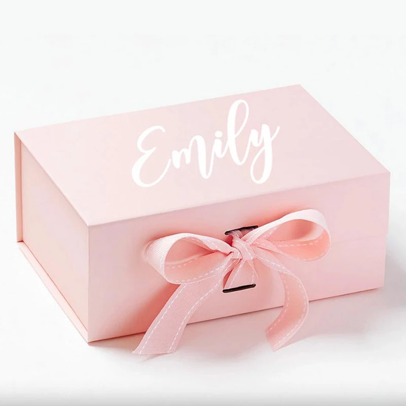 High End Folding Apparel Gift Box with Ribbon Custom Logo Luxury Wedding Dress Shirts Shoes Magnetic Packaging Box Baby Clothes