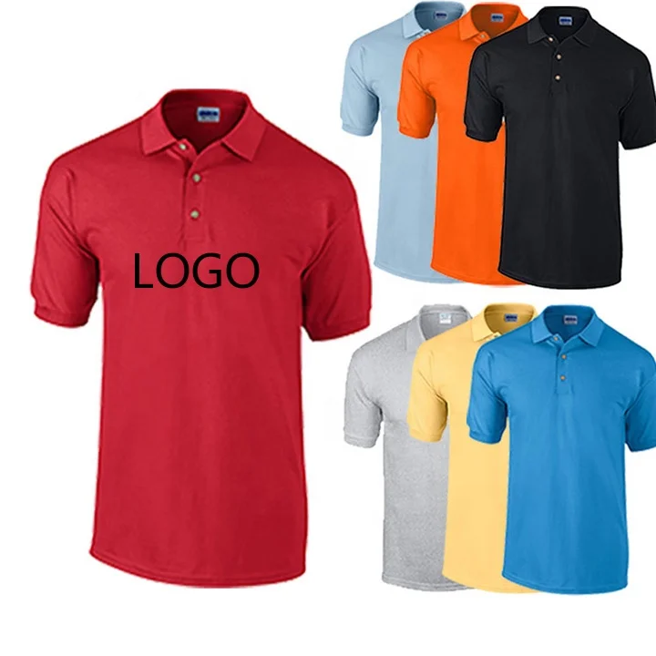 High Quality Custom Logo Polo T Shirt Unisex T-shirts Polyester/ Cotton 100% Bamboo Fiber Custom Design Causal Wear Plain Dyed