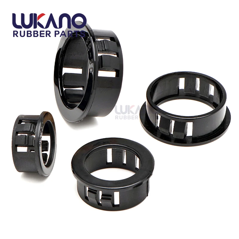 Insulating bushing custom silicone rubber electrical panel knockout grommet