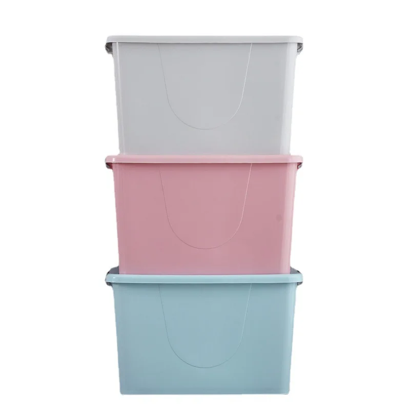 Multi-purpose Industrial Extra Large Big Transparent Clear Plastic Storage Box Bin With Lids