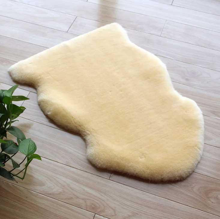 100% Natural Australian Sheepskin Fur Rug Thick Wool Carpet For Baby Hospital Medical