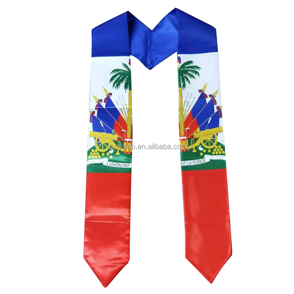High Quality Graduation Stole Sash Trinidad Tobago Flag Graduation Country Flag Graduation Stole for International students