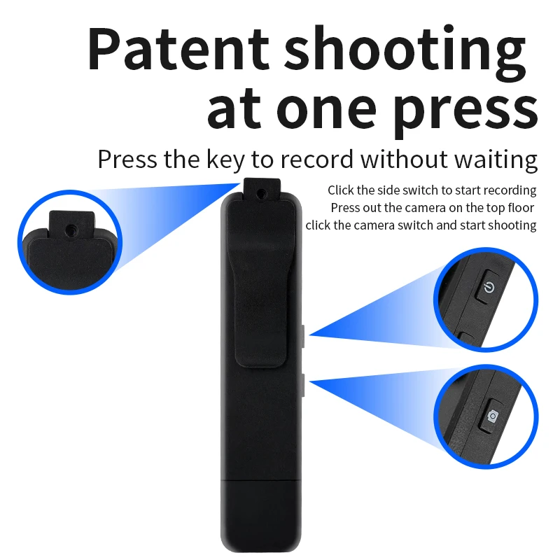 New battery body camera long Recording Pen Spy Hidden Digital Voice Audio Recorder