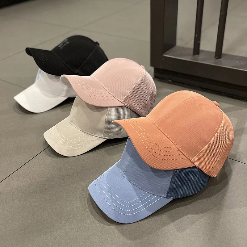 Custom 6 Panel trucker hats, Plain Blank Black mesh trucker hat