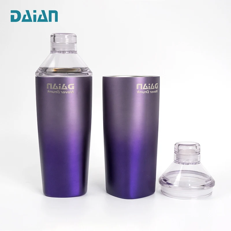 20OZ 600ML  Stainless Steel Cocktail Shaker Cocktail Shaker with Patented Dishwasher Safety Wine Tumbler and Cocktail  in One