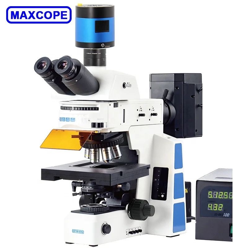 MAXCOPE M16.5850 Trinocular Fluorescent XYZ Stage Auto 3d motorized microscope