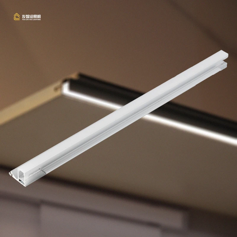 Led Light Strips For The Edge Of Laminate Partitions In Front Laminate Cabinets Without Handles
