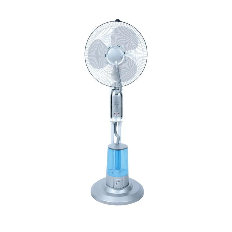 16 Inch 220V Industrial Water Spray Mist Stand Fan Electric Plastic Color Box Floor Electric Power Free Spare Parts 3 PP Blades