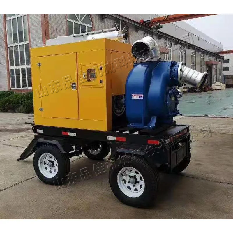 Promotion of small self-priming sewage pumps Mobile flood control and drainage suction pumps High head emergency diesel pumps