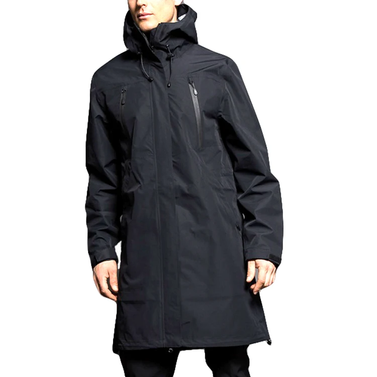 Hooded Fleece Heavy Coat Large Size Cotton Medium Length Denim Washed Jacket For Men
