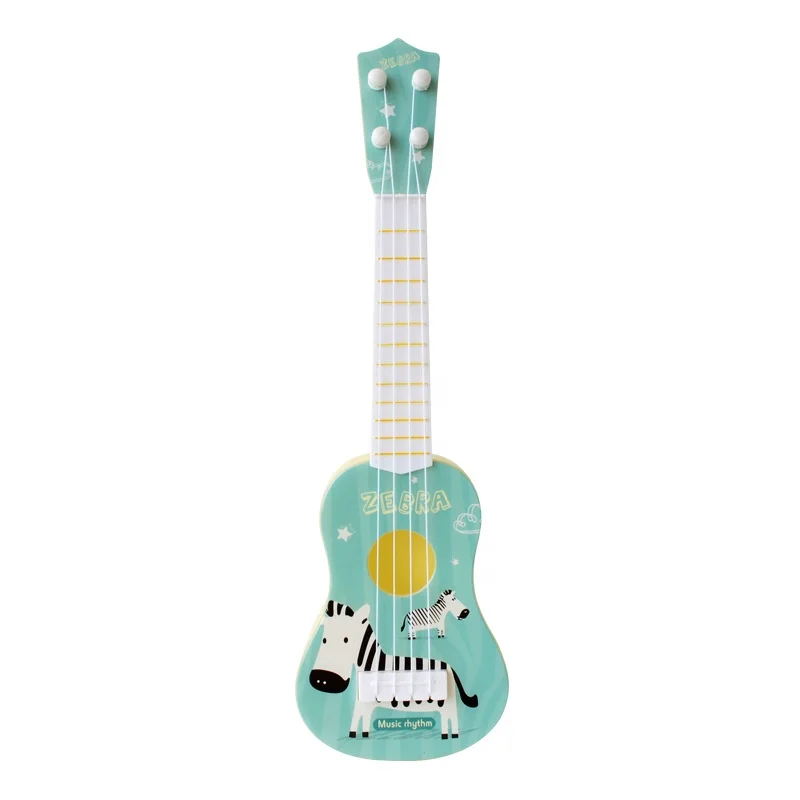 2024 China Manufacture Custom Hot Sale Guitar  Educational Ukulele Baby Cartoon Guitar Toys Musical Instrument Guitar for Kids