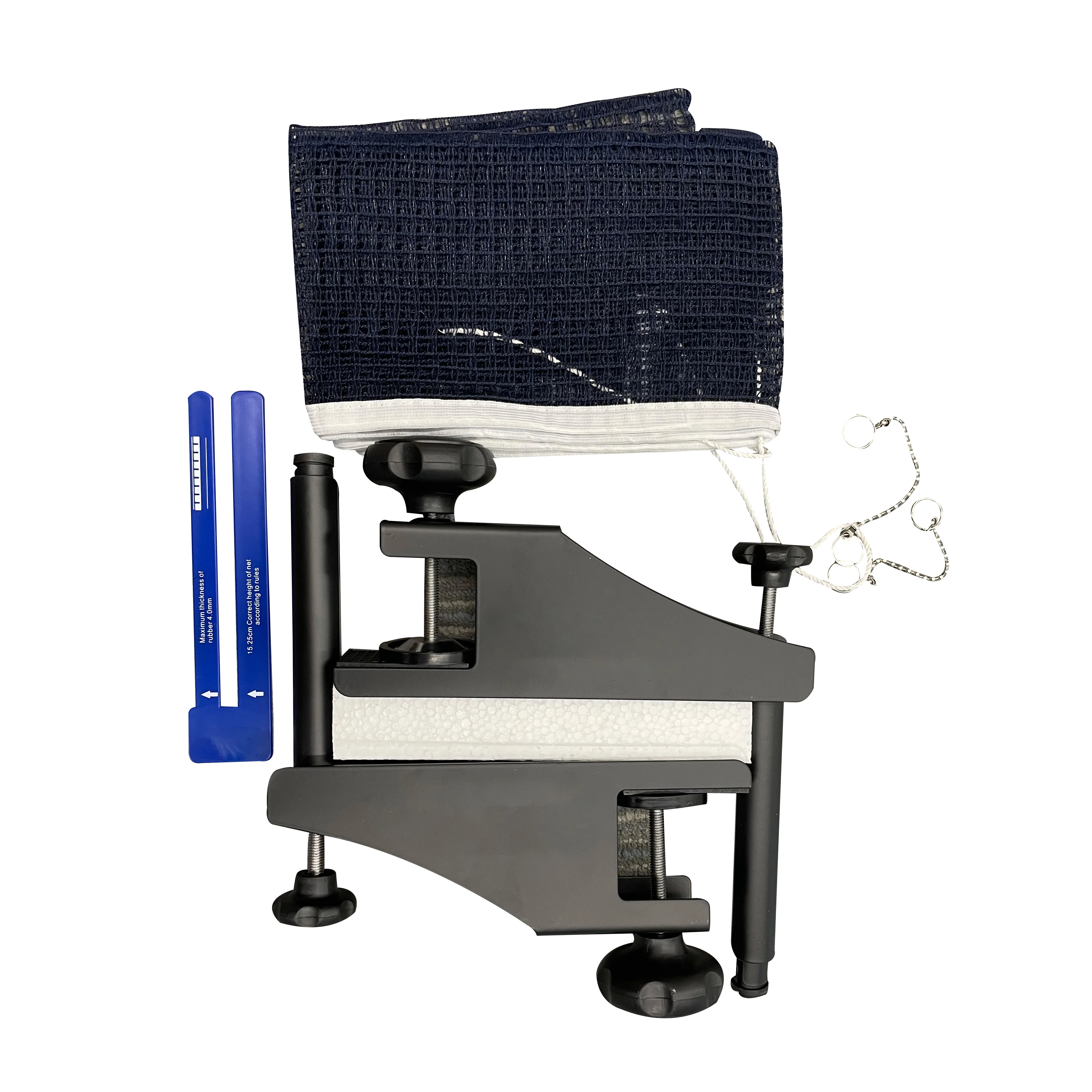 ITTF approved professional Table Tennis Net and Post Set - Portable and Easy Setup Screw On Clamp Net