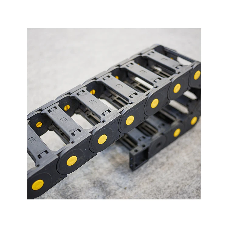 Нейлоновая пластиковая фрикционная цепь, механический инструмент, конвейерная защита, фрикционная цепь для токарного станка с ЧПУ