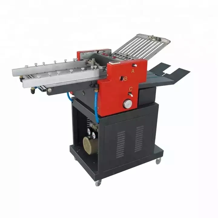 JF-384S electric four folded plate suction feeder a4 a3 a2  fold leaflet Instruction manual paper folding machine