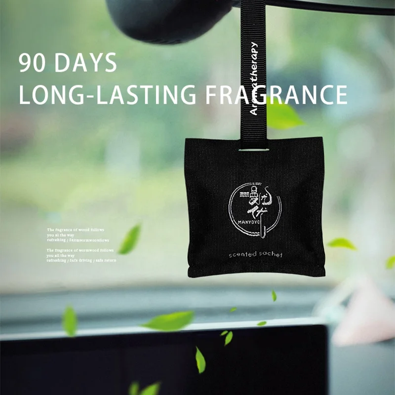 Natural Car Hanging scented sachet new car deodorant fragrant sachets pendant aromatherapy air Freshener for wardrobe bathroom