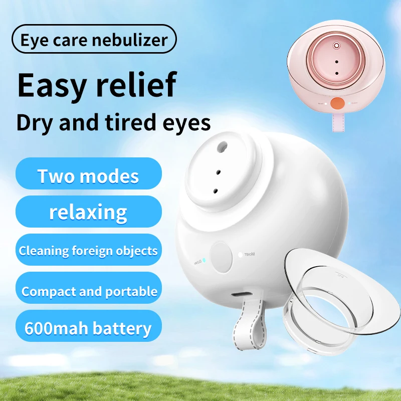HQ Latest Sprayer Mist Dry Device Cleaner Hydrating Instrument Eye Washing Spa Nano Drop Eye Moist Nebulizer
