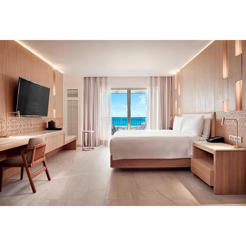 2022 Customized Modern Wood Furniture Hotel Beds For 4 Star Hotel Used