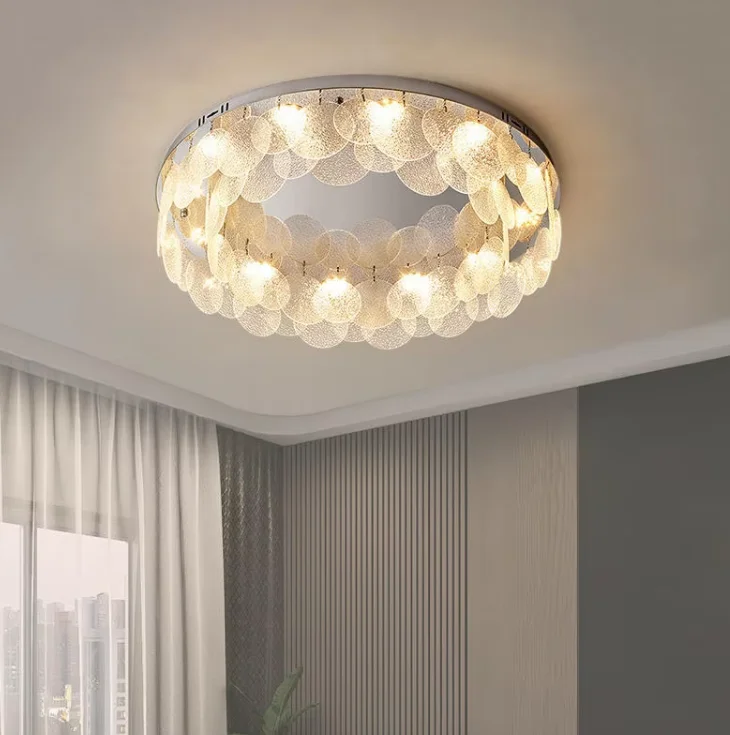 Modern Style Luxury Decorative Lighting Dining Room Pendant Lights Bedroom Round Gold Chandelier Led ceiling lamp