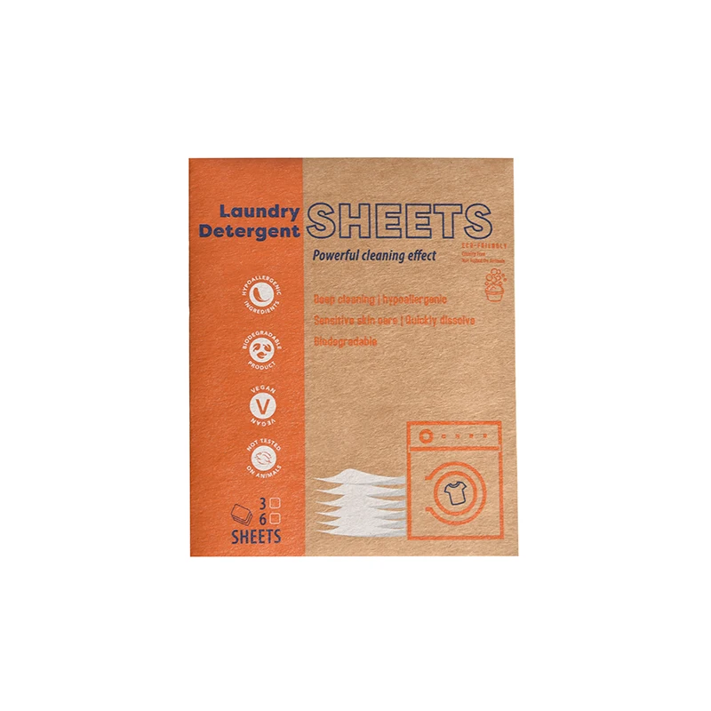 Laundry Tablets Detergent Washing Powder Strips Sheets Laundry Product